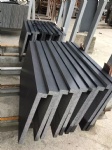 Micro holes Black Basalt Honed L SHAPE