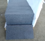 Micro holes Black Basalt Chiselled and brushed