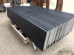 Micro holes Black Basalt bullnosed honed edges